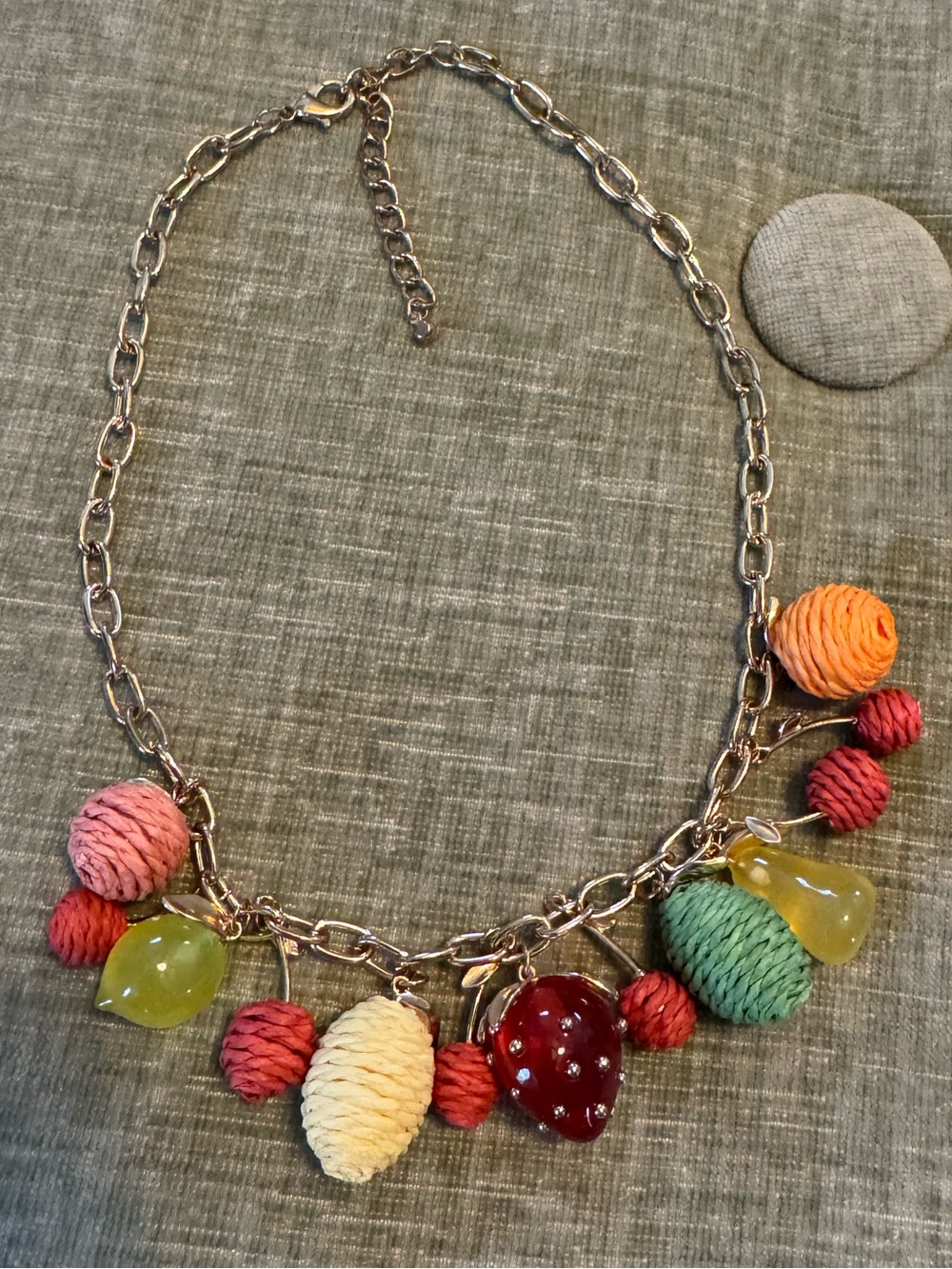 Farm To Market Fruit Charm Necklace